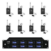IMG Stageline TXS-686 UHF Kabelloses Krawattenklammer-Ansteck-Funkmikrofon, 8-Wege-System